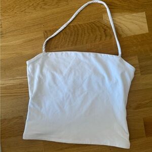 White halter top